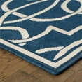 thumbnail image 2 of Oriental Weavers Meridian Area Rug 2205B Navy Curls Curves 2' 3" x 7' 6" Rectangle, 2 of 2