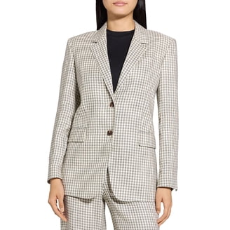 ジャケット・アウター THEORY Traceable Wool Etiennette Blazer2 Theory womens Etiennette Wool-Blend Blazer, 2, Grey - Walmart.com