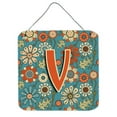 thumbnail image 7 of Carolines Treasures CJ2012-PDS66 Letter P Flowers Retro Blue Wall or Door Hanging Prints 6HX6W multicolor, 7 of 7