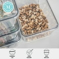 thumbnail image 4 of Martha Stewart Brody 4 Pack Stackable Plastic Storage Box with Lids Office Desktop Organizers, 6.75" x 5", 4 of 10