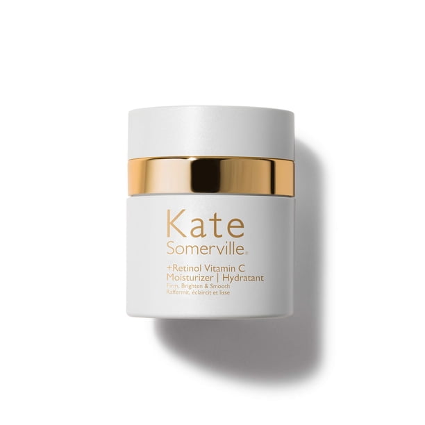 Kate Somerville Retinol Vitamina C Hidratante - Crema facial antienvejecimiento durante la noche ilumina las empresas y suaviza la piel 1.7 fl oz