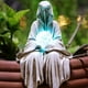 thumbnail image 5 of Luces al aire libre Estatua de mago de jardín de Halloween, lámpara de decoración de mago iluminada, regalos para amigos, 5 of 5