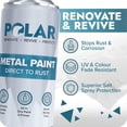 thumbnail image 2 of Spray de Pintura Polar Negro Mate 6x400ml Protección contra el óxido, 2 of 7