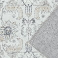 thumbnail image 2 of RUGKING Distressed Floral Runner Rug 2x5 Gray Multi Flodable Vintage Carpet Non Slip Runner Rug For Hallways Entryways Kitchen Bathroom, 2 of 6