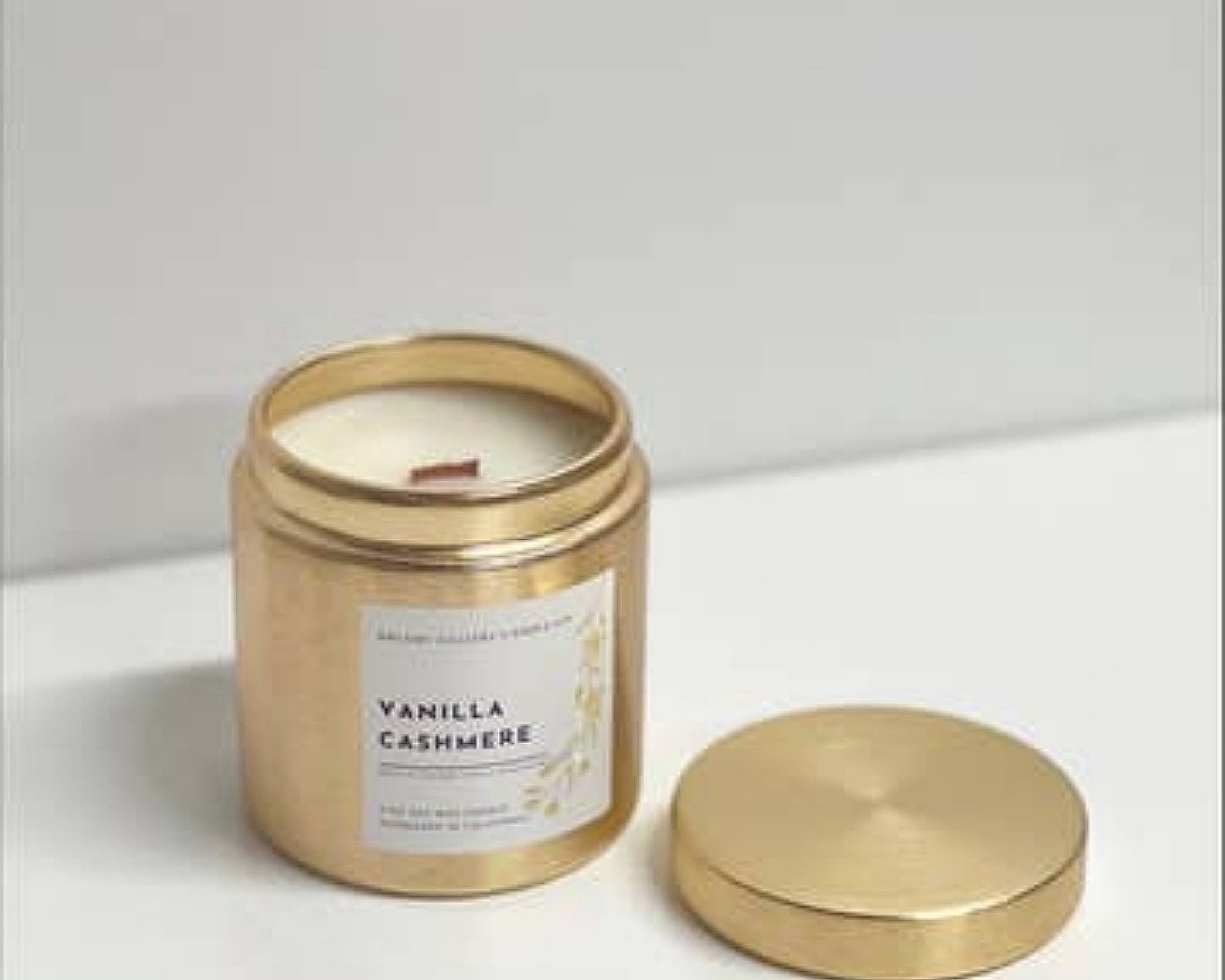 N K S Desiggns Dream Candles 9 oz Vanilla Cashmere Scented Tin Jar 2 Candles with 60 Hrs Burn Time