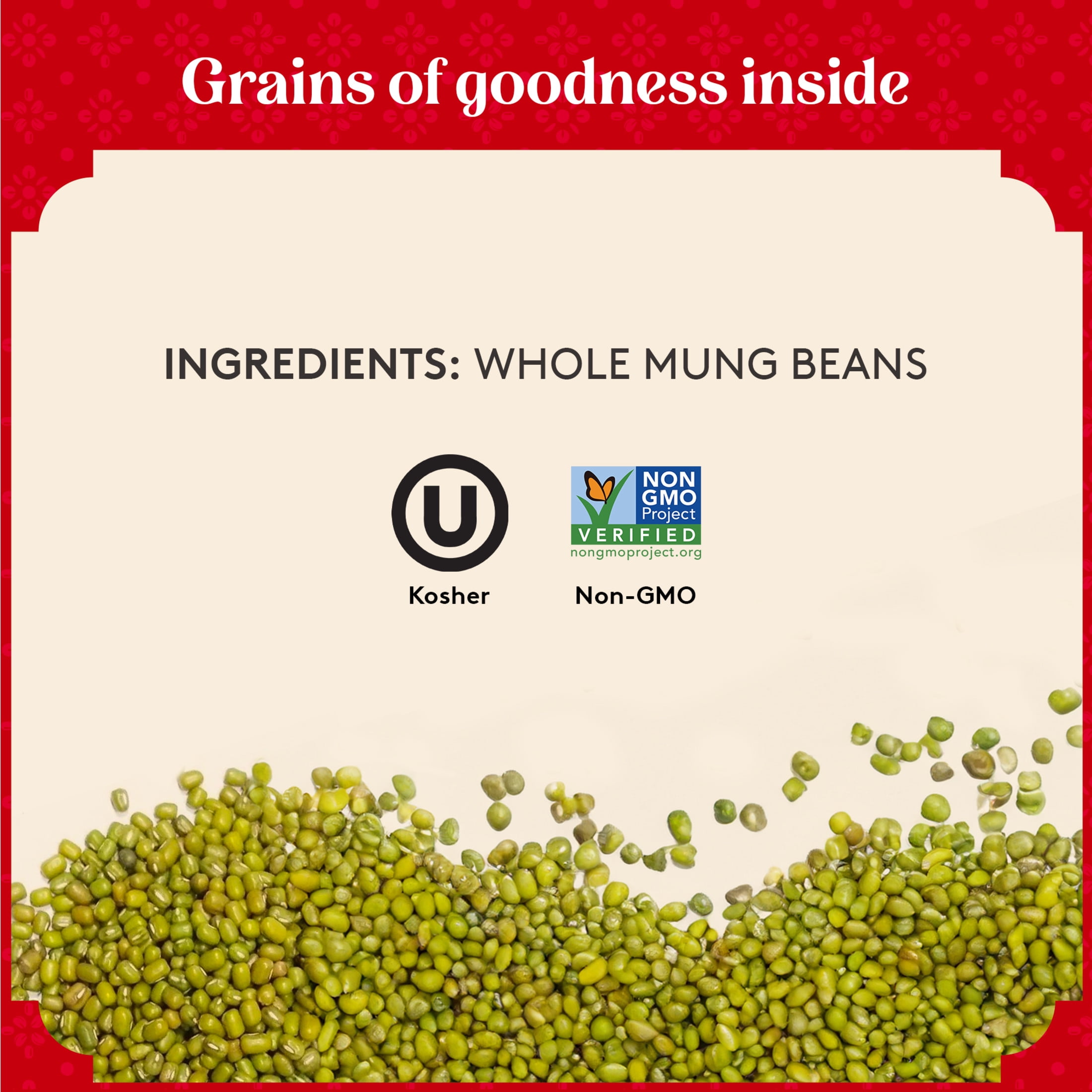 Authentic Royal Moong Whole Green Mung Beans - ideal for Cooking & Sprouting, 2lbs (32oz)