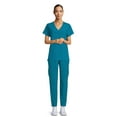 thumbnail image 4 of Hanes ComfortFit Stretch Women's and Women's Plus Vneck Rib Scrub Top, 4 of 5