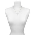 thumbnail image 2 of Butterfly Silhouette Silver Tone Cross and Bunny Necklace and Earrings Set, 2 of 4