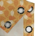 thumbnail image 5 of Ambesonne Burnt Orange Grommet Curtain, Foliage Nature Theme, 50" x 54", Burnt Orange Orange, 5 of 6