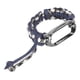thumbnail image 3 of Pulsera con bucle trenzado 2 en 1 para Mi Band 7 Correa deportiva transpirable de nailon elástico ajustable con marco de metal Azul marino, 3 of 10