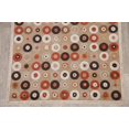 thumbnail image 3 of Circles & Dots All-Over Brown Modern Area Rug 5x7, 3 of 8