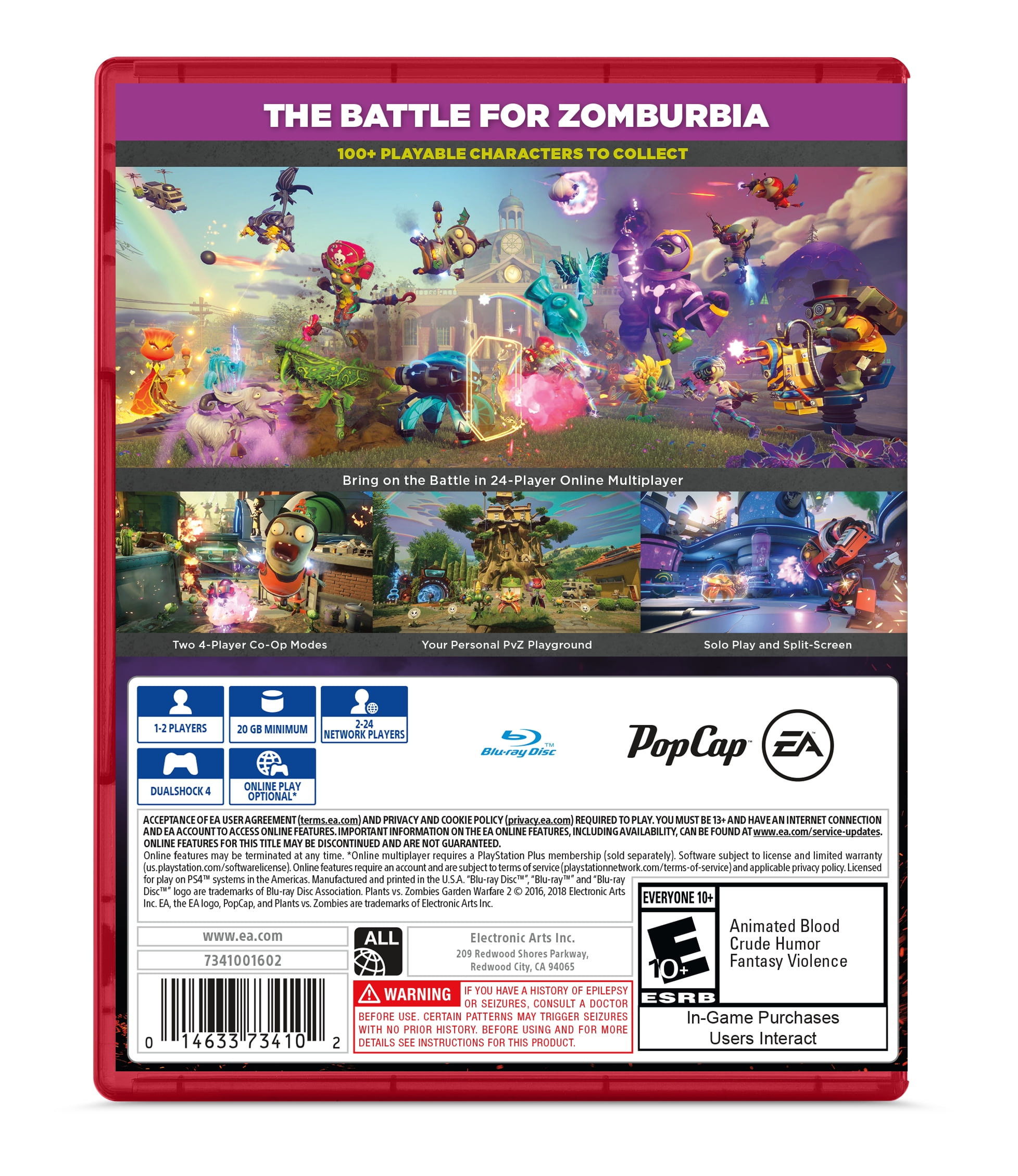 Plants vs Zombies Garden Warfare(Online Play Required) - PlayStation 4