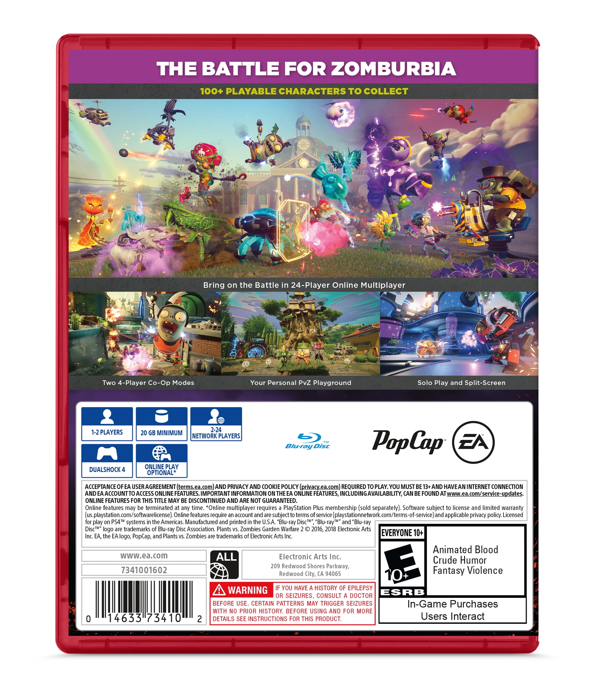 Jogo Plants Vs Zombies Garden Warfare 2 Para PS4 na Americanas Empresas