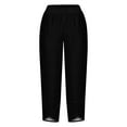 thumbnail image 4 of Mitankcoo High Waisted Pants for Women - Casual Loose Wide Leg Pants for Plus Size Black Pants Size S, 4 of 4