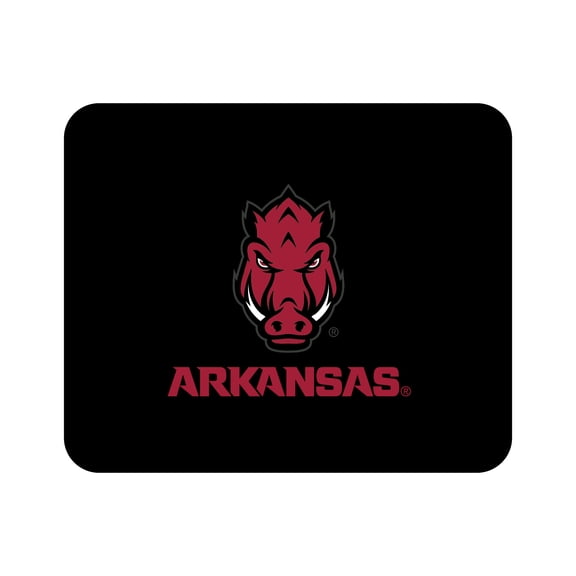 Black Arkansas Razorbacks Mascot Logo Mouse Pad