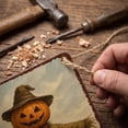 thumbnail image 5 of ZhyrZng Vintage Primitive Halloween Metal Sign 20x30cm Rustic Tin Wall Decor, Whimsical Witch Ghost Pumpkin Scarecrow Pattern, Indoor Outdoor Garden Porch Door Hanging Holiday Decor, 5 of 7