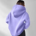thumbnail image 4 of Womens Oversized Quarter Zip Hoodies,Comfy Long Sleeve Sweatshirts,Casual Loose Fit Fall Fashion Clothes For Daily，Workout & Travel S, 4 of 5