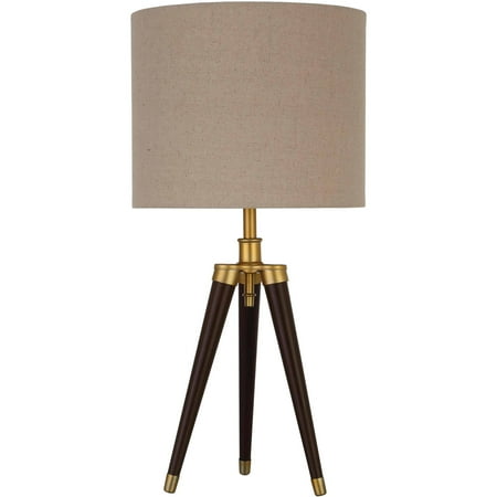Better Homes and Gardens Tripod Lamp Tripod Table Lamp, Easy On/Off Switch, 22