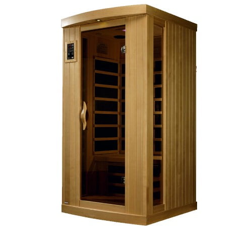 Infrared Sauna by Golden Designs, 1 Person PureTech Ultra Low EMF by Gold Design Saunas