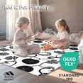 thumbnail image 4 of ODIKA 8' Machine Washable Non-Slip Area Rug, Artistic Monochrome with Freeform Spotted and Fluid Motifs High Traffic Rug, Black, 308572, 4 of 5