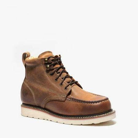 

Men s Bonanza Frontier Plus 6-Inch Moc Toe Work Boots Crazy Brown