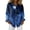 Dark Blue, variant on Womens Collared Long Sleeve Button Down Blouse Halloween Pumpkins Skull Graphic Relaxed Fit Tops Beige M