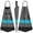 Black and Blue, variant on Voit Swim Fins Black and Blue MEDIUM (Size 7-8): Legendary Swim Fin Design, Unisex, Dual-Density Rubber Construction, Boost Speed and Comfort in The Water