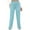 Light Blue, variant on AherBiu Pajama Pants for Women Elastic High Waisted Joggers Pants Cinch Bottom Sweatpants Trousers