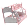 thumbnail image 4 of Juego De Literas Para Casa De Muñecas, Estilo Europeo, Fácil De Montar, Cama Para Casa De Muñecas En Miniatura, Simulación Divertida, Duradera Para Muebles De Casa De Muñecas, 4 of 8
