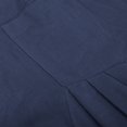 thumbnail image 5 of BLTIBY Teen Girls Overalls Fall Loose Preppy Romper Casual Sleeveless Strapless Wide Leg Long Pants with Pockets Navy 7-8 Years, 5 of 9