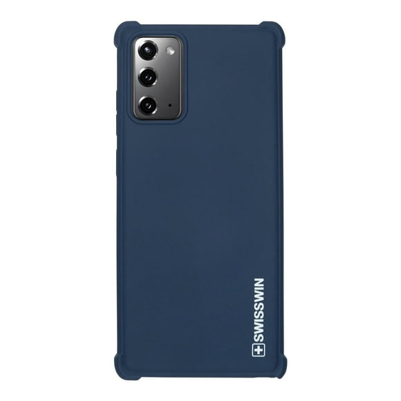 Funda de siicon suave con orillas reforzadas para Samsung galaxy Note 20 Azul SWISSWIN Soft cushion