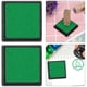 thumbnail image 4 of Almohadilla Tinta Cuadrada para Huellas Dactilares Sello Artesanal Papel Tarjetas Álbum Recortes Bricolaje Color Verde 2 Uds., 4 of 8