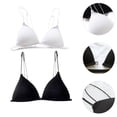 thumbnail image 2 of 2 bralettes triangulares para mujer, sujetadores sexys sin costuras y sin aros., 2 of 8