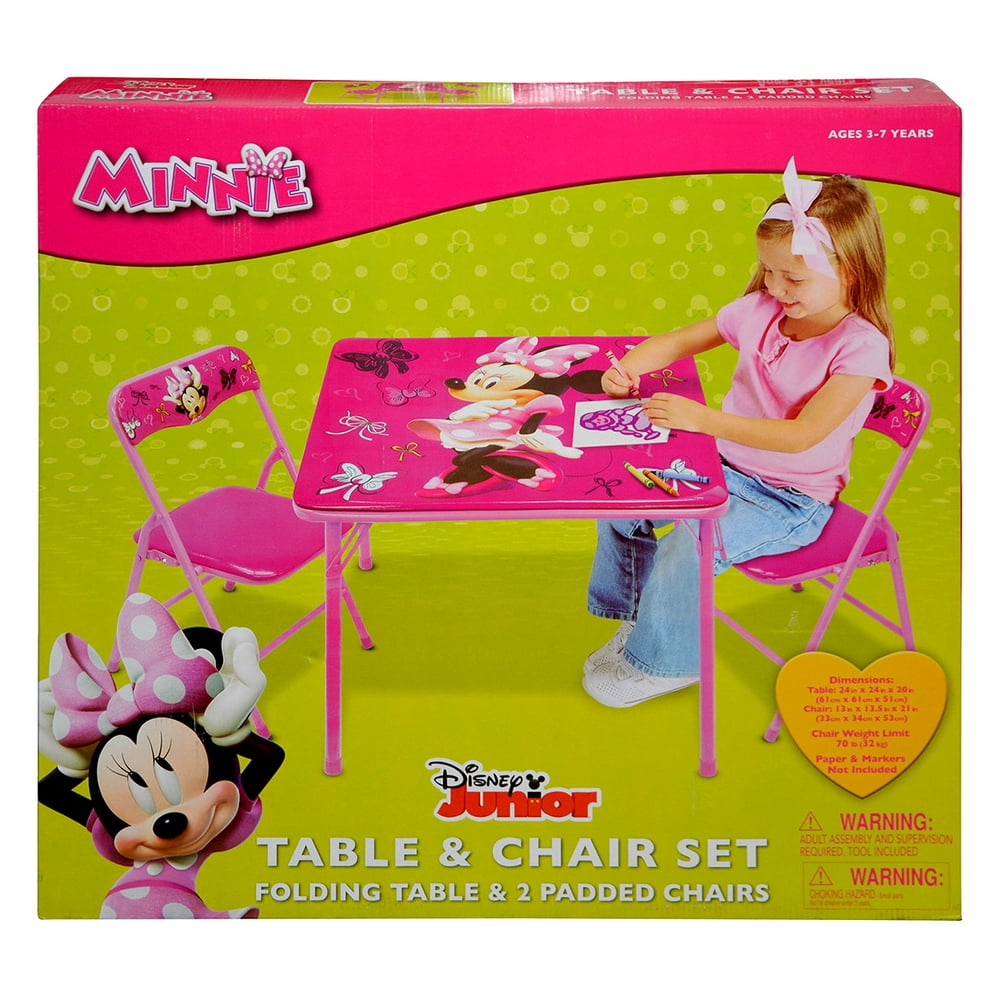 Novelty Character Furniture Disney Minnie Mouse Bowtique First Fashionista Activity Table Set
