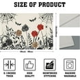 thumbnail image 4 of Halloween Placemats Set of 4 12x18 Inch Vintage Black Floral Bat Spider Web Washable Non-Slip Heat Resistant Place Mats Rustic Table Mats for Party Kitchen Dining Room Decor, 4 of 6