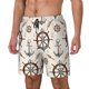 thumbnail image 1 of Balery Anchor with Rope Bañador para hombre, shorts de playa de secado rápido con entrepierna y forro de compresión-3X-Large, 1 of 6