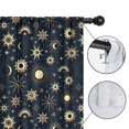 thumbnail image 4 of Blackout Kids Curtains,Dark Blue Sun Moon Star Pattern Childrens Insulated Curtains Set Of 2,Bedroom Essentials,Toddler Room Decor 52x84in(132x213cm), 4 of 5