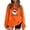 Orange, variant on Aloohaidyvio Christmas Tops,Womens Fashion Printed Loose Long Sleeve Blouse Round Neck Casual Pullover Tops Sweatershirt