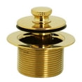 thumbnail image 3 of Westbrass 22-1/2" 17-Gauge Brass Twist & Close Drain Bathtub Assembly with 2-Hole Overflow, Polished Brass, 3 of 8