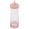 thumbnail image 5 of BERTDOMD 2pcs Condiment Squeeze Bottle Ketchup Hot Sauce Liquids Oil Bottle with Caps Mustard Salad Dressing Dispenser Clear Plastic Bottles Dressing Container for Kitchen Pink, 5 of 5