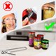 thumbnail image 3 of Botella de vidrio, tarro, cocina, buena tapa, accesorios, abridor de acero inoxidable, abridor manual ajustable, extractor de tarros de acero, cocina, comedor y bar, 3 of 8