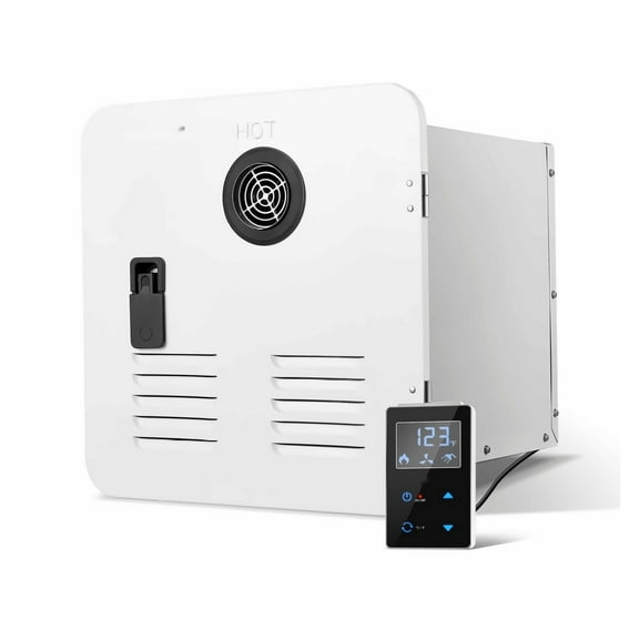 RV Tankless Water Heater 65000 BTU Propane Gas 15x15in with Controller LED Display
