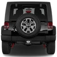 thumbnail image 3 of Jeep Rubicon UV Graphic Carbon Fiber Look Metal Face-Plate on ABS Plastic 2 Tow Hitch Cover, 3 of 7