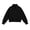 Black, variant on Girls Full Zip Bomber Jacket, Stand Collar Long Sleeve, Zipper Mock Neck Sweatshirt Jackets for Teens Kids, Black Size 10-11