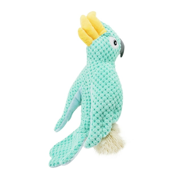TIMIFIS Dog Toys Plush Dog Toy Pattern Cute Stuffed Dog Plush Phonation Toys Parrot Bird Molar Toy Interactive Stuffed Pet Toys For Dog Interactive Dog Toys - Summer