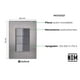thumbnail image 2 of Placa Armada Inoxidable Con 3 Apagadores Escalera Un Modulo Igoto gris oscuro iGoto INOX, 2 of 3