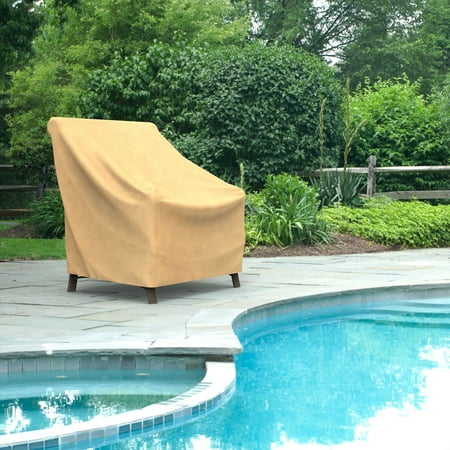 Vinyl Outdoor Chair Cover - Budge Small Nutmeg Patio Outdoor Chair Cover, All-Seasons