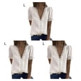 thumbnail image 4 of Sonducket Camiseta Mujer Cuello Lavable Encaje Blusa Camisa Type1 NO1, 4 of 6