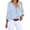 Blue, variant on Women Striped Shirt Long Sleeve Fashion Casual Collar Regular Fit Button Down Shirt Lightweight Comfort Classic Tee with Pocket Green L