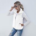 thumbnail image 4 of Chaleco polar de peluche para mujer, chaqueta de piel cálida sin mangas para otoño e invierno, 4 of 6